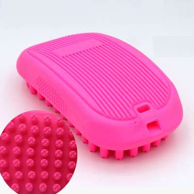 Grooming Dog Bath Brush  Massager for Pets Dog Deshedding Brush Gently Removes Loose Hair Anti Slip Brush for Dogs