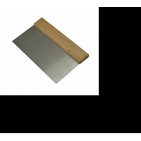 Good Quality Short Wooden Handle Carbon Steel Normal Polished Blade Square Paint/wall Scraper